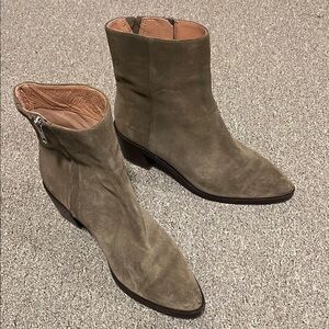 Madewell Taupe Ankle Boots
